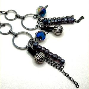 Hardcore Gunmetal Earrings.